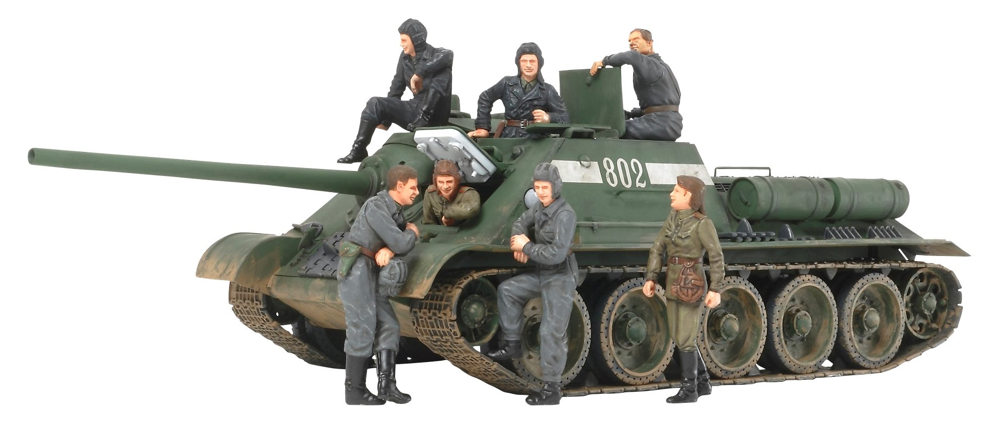 Amazon | タミヤ ソビエト 襲撃砲戦車 SU-85 (ウェザリングマスター